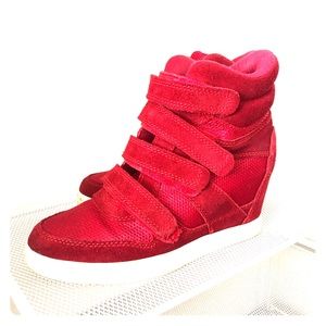 Red sneaker heels